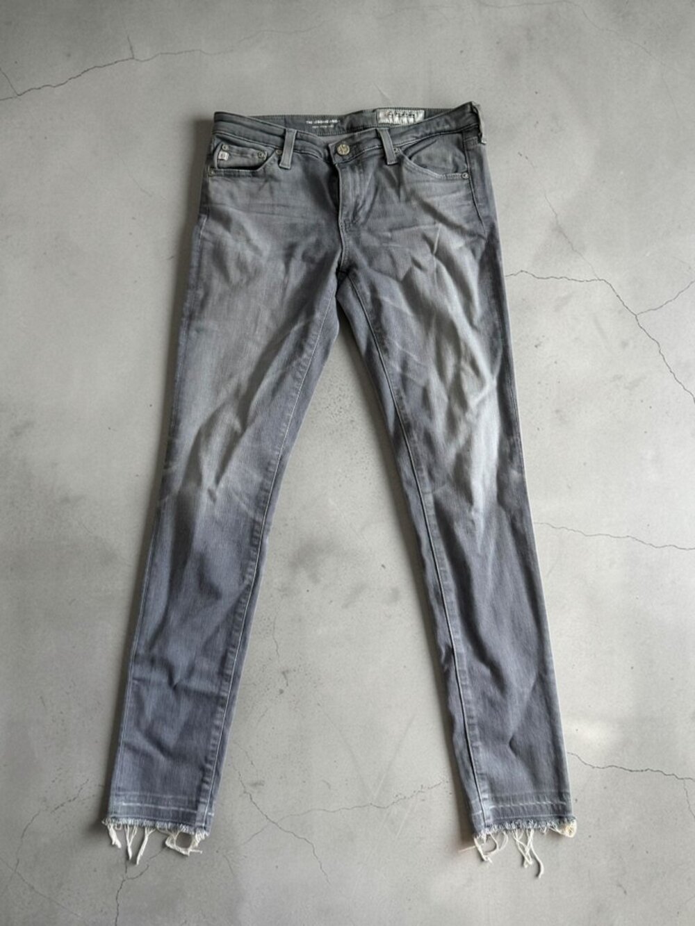 ADRIANO GOLDSCHMIED The Legging Ankle Gray Jeans Size 26